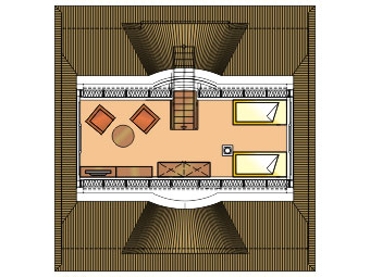 Grundriss vom Spitzboden