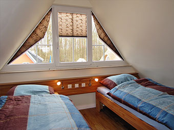Schlafzimmer im ausgebauten Spitzboden