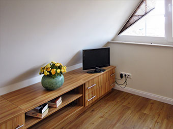 Wohnbereich im ausgebauten Spitzboden