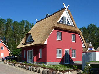 Außenansicht vom Ferienhaus Kormoran